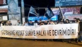 Katliam yapan ABD’ye İstanbul’da protesto