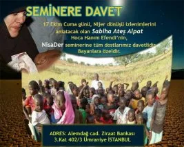 Sabiha Ateş Alpat, Nijer’deki Müslümanları anlatacak