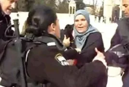 İşgal polisinden, Aksa’da Müslüman kadına saldırı