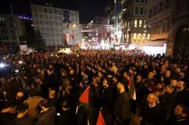 Mescid-i Aksa baskını İstanbul’da protesto edildi