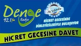 Denge Radyo’dan hicret gecesine davet