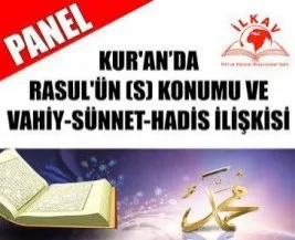 “Vahiy-Sünnet-Hadis İlişkisi” paneli yarın