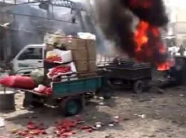 Esed’den Halep’te pazar yeri katliamı (HABER-VİDEO)