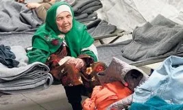 105 yaşında mülteci nine