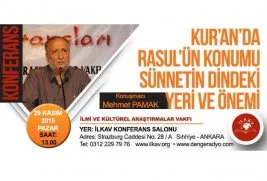 “Rasul’ün Konumu ve Sünnetin Önemi” konferansı