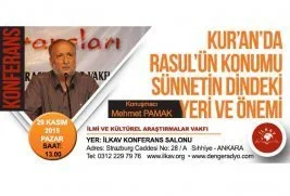 İLKAV’da “Rasul’ün Konumu ve Sünnetin Önemi” konferansı