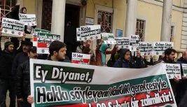 İstanbul’da Diyanet protestosu
