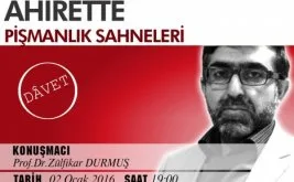 Venhar’da “Âhirette Pişmanlık Sahneleri” konusu