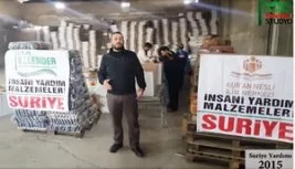 Suriyeli kardeşlerimize yardımlar ulaştırıldı (VİDEO)
