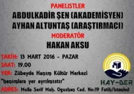 Hayder-Der’den “5. Yılın Sonunda Suriye Kıyamı” paneli