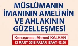 İLKAV’da Ahmed Kalkan konferansı