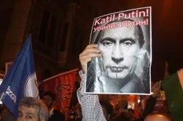 Rusya’nın Halep’teki katliamları İstanbul’da protesto edildi