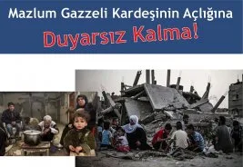 Gazzeli mazlumlar için yardım kampanyası