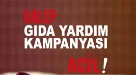 Halep gıda yardım kampanyası