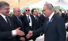 Katil Peres’in cenazesindeki Türk temsilci!