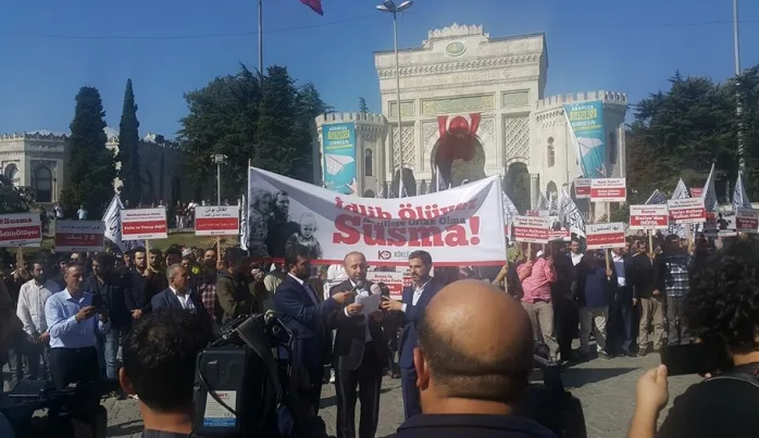 İdlib için 8 ilde gıyabi cenaze namazı ve basın açıklaması yapıldı