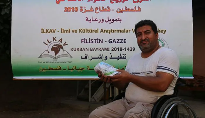 İlkav’ın Gazze için kurban ve yardımları yerine ulaştı