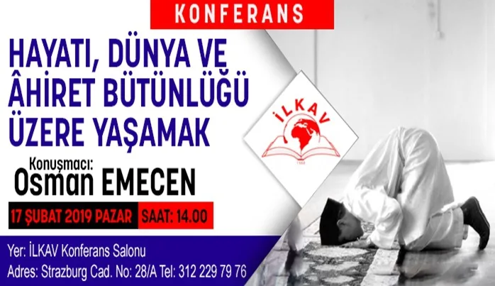 İlkav’dan konferansa davet