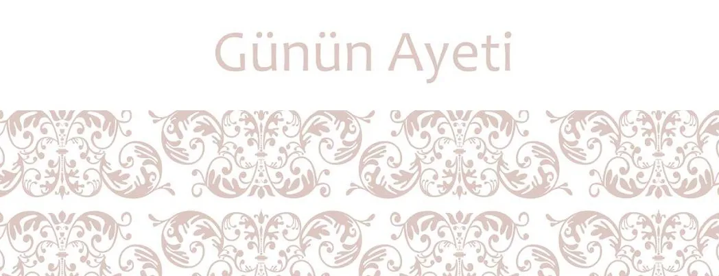 Günün ayeti