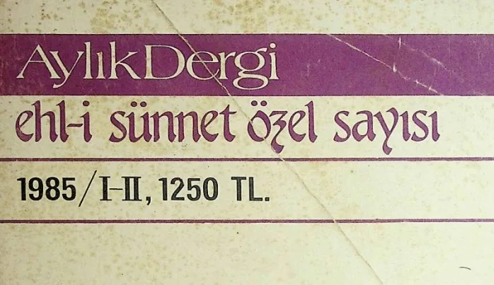 “Aylık Dergi”nin Ercümend Özkan’la “Ehl-i Sünnet üzerine söyleşi”si