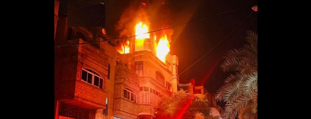 Gazze’de yangın faciası: 21 maktul