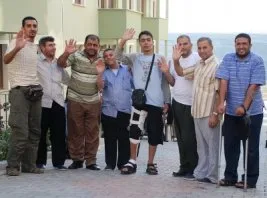 Yiğitler tedavilerinin ardından Filistin’e uğurlandı
