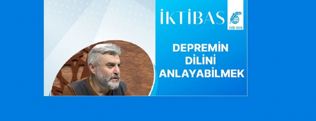 İktibas lokalinde bu hafta sonu “Depremin dilini anlayabilmek” sohbeti