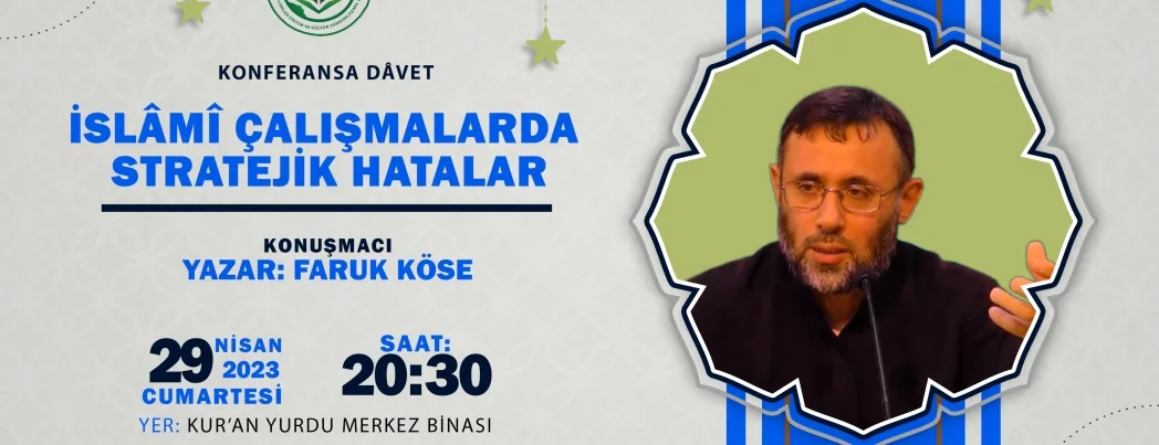 Kur’an Yurdu’nda Konferansa Davet!