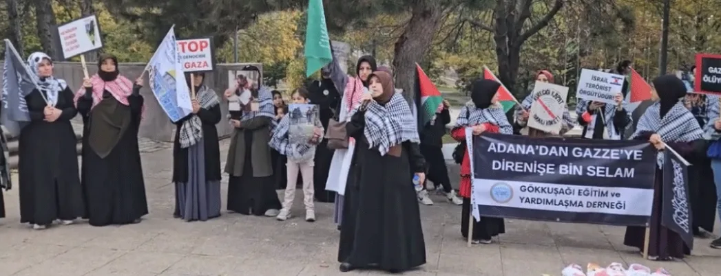 Ankara TBMM Önünde Aksâ Tûfânı’na Destek Gösterisi