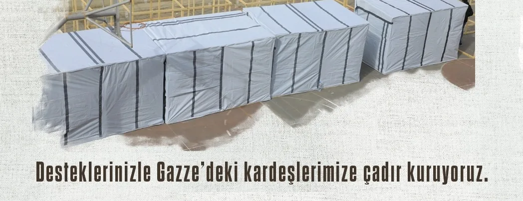 Gazze için acil çadır kampanyası