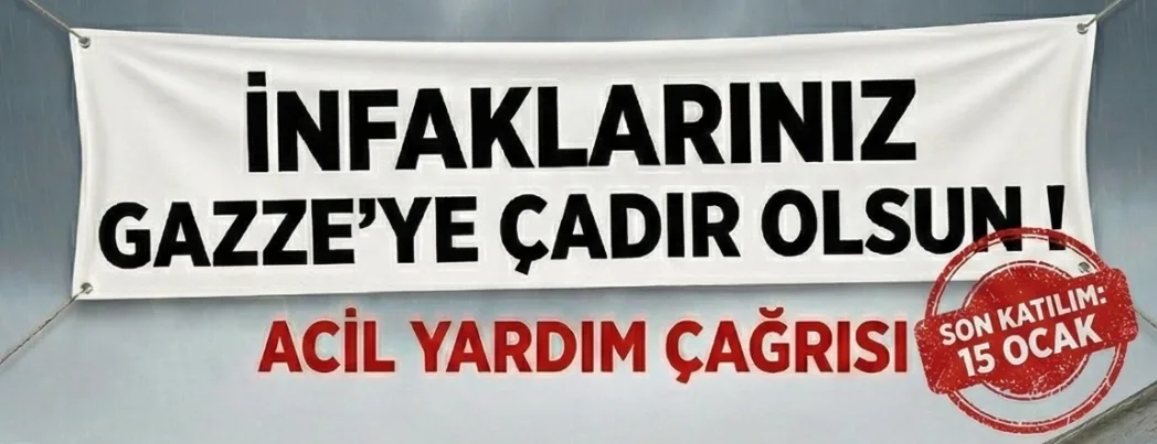 İktibas Dergisi’nden Gazze için Çadır Kampanyası