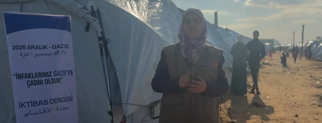 İktibas ve Cemre Derneği ortaklığında Gazze’de ilk çadırlar kuruldu