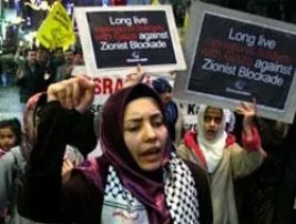 İstanbul’da siyonist vahşete büyük protesto