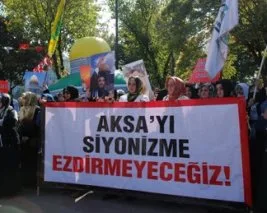 Siyonist saldırganlık protesto ediliyor