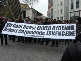 Vicdani redci Enver Aydemir’e destek
