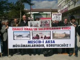 Çorum da&nbsp;Mescid-i Aksa’ya sahip çıktı