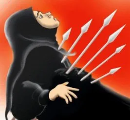 Başını tam örtmeyince sorun da çözülüyormuş!