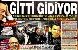 Gazeteler Mısır intifadasını nasıl gördü (Birinci sayfalar)