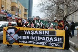İstanbul’da Mısır konsolosluğu önünde “Direnişe selam” sloganları