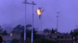 Libya’da savaş uçağı böyle düşürüldü