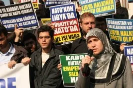 Libya’ya yönelik emperyalist saldırılar protesto&nbsp;edildi