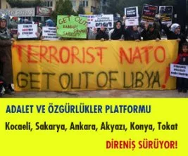 5&nbsp;şehirden NATO’ya ve Libya tezkeresine tepki!