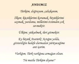 Kemalist çocuğun sabah duası
