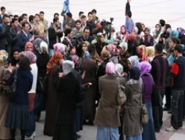 Yasakçı Ankara Üniversitesi önünde eylem
