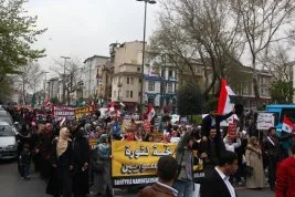 İstanbul’da Suriyeli Müslümanlara destek yürüyüşü