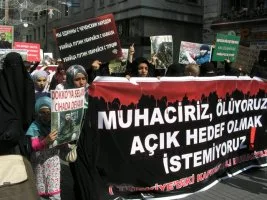 Rus devlet terörü, Konsolosluk önünde protesto edildi