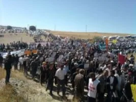 Kürecik’te ‘füze kalkanına hayır’ eylemi