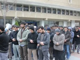Boğaziçi üniversitesinde basın açıklaması