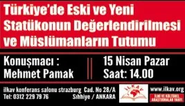 İLKAV’dan konferans dâveti