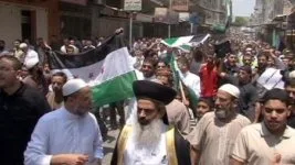 Gazze halkı Suriye’deki zulmü protesto etti